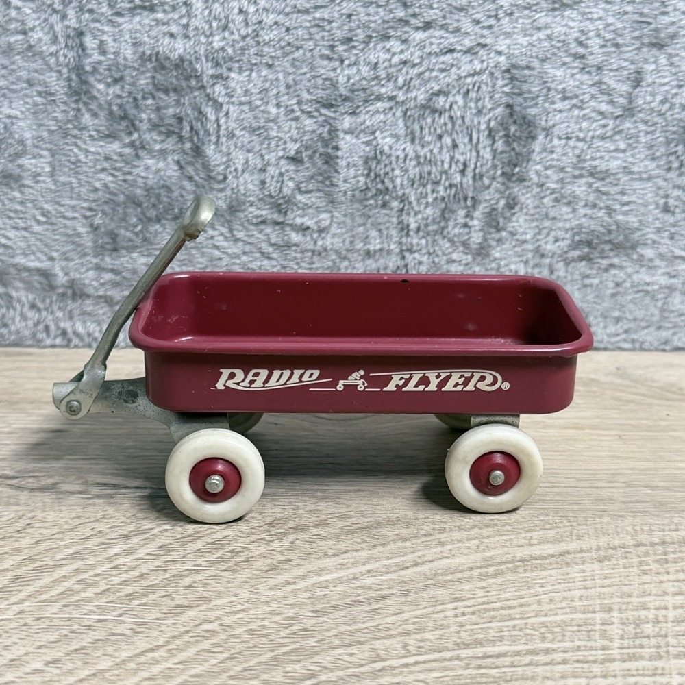 Radio Flyer Miniature Red Wagon Toy Collectible Vintage Style Decor Display